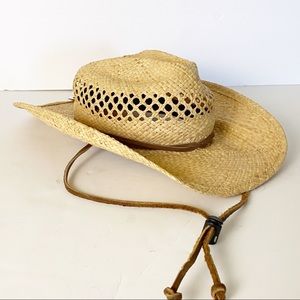 Shady Brady Straw Rafia Cowboy Hat